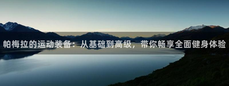 征途国际娱乐40996：帕梅拉的运动装备：从基础到高